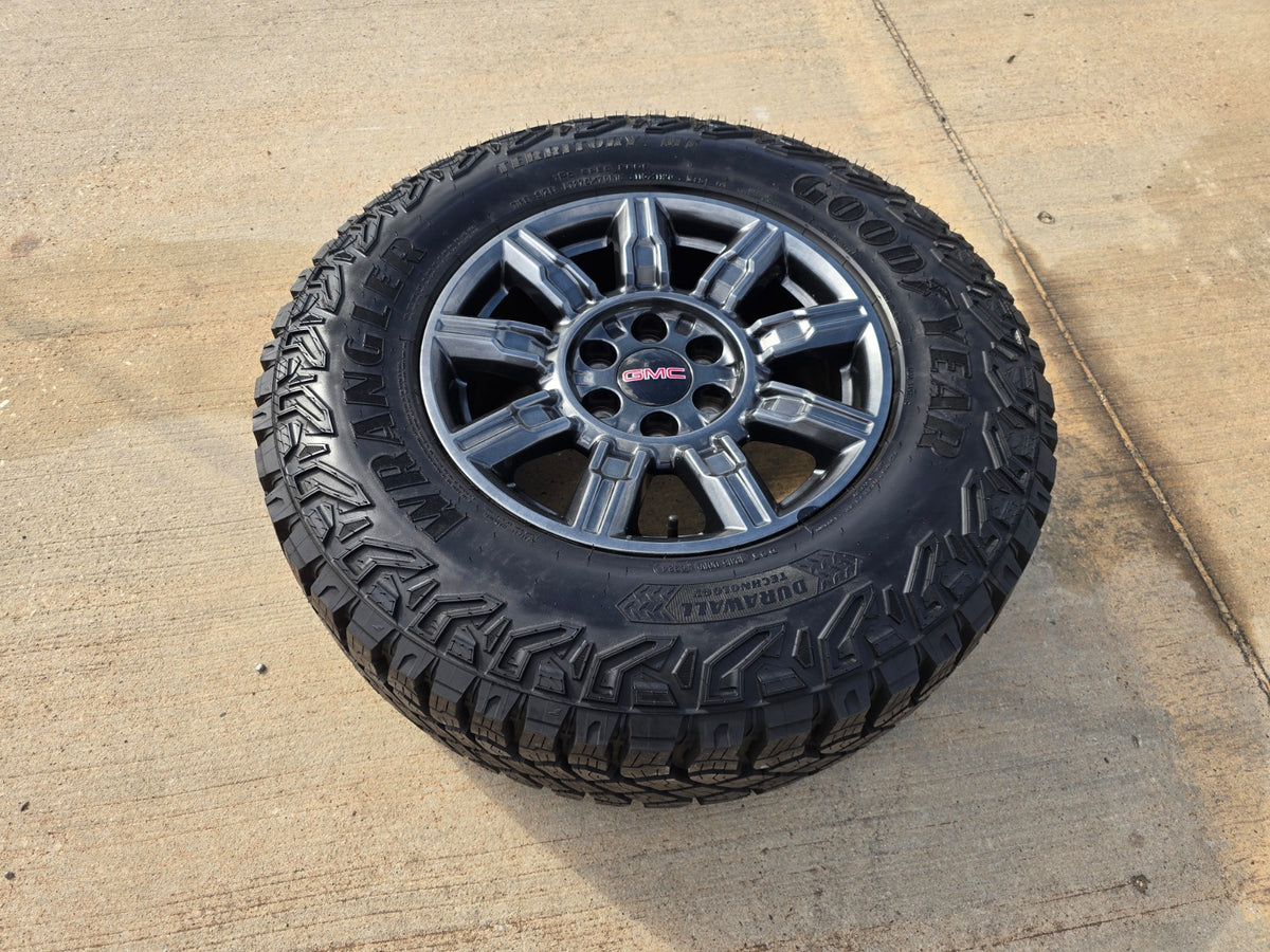 18" GMC Sierra AT4X Chevy Silverado OEM 14131 wheel rim GOODYEAR A/T NEW
