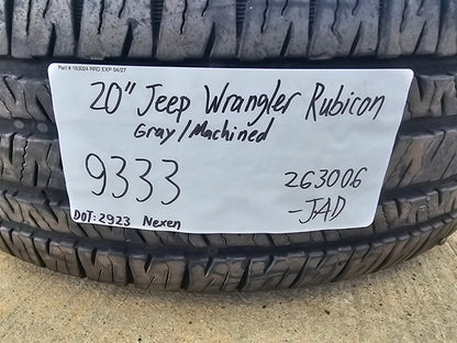 (1) 20" Jeep Wrangler Rubicon 4XE OEM 9333 wheel rim Gladiator 2024 2025 2026