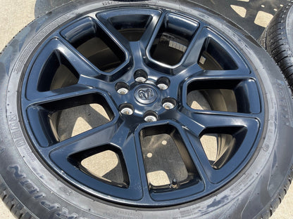 22" Dodge Ram 1500 OEM LIMITED Laramie wheels rims black 2725 2684 PIRELLI