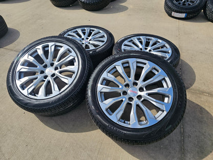 22" GMC Yukon Sierra DENALI OEM wheels rims SET 14025 97000 tires PIRELLI NEW