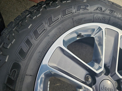 18" Jeep Wrangler Sahara Rubicon OEM wheels rims 9221 2019 2020 2021 2022 2023