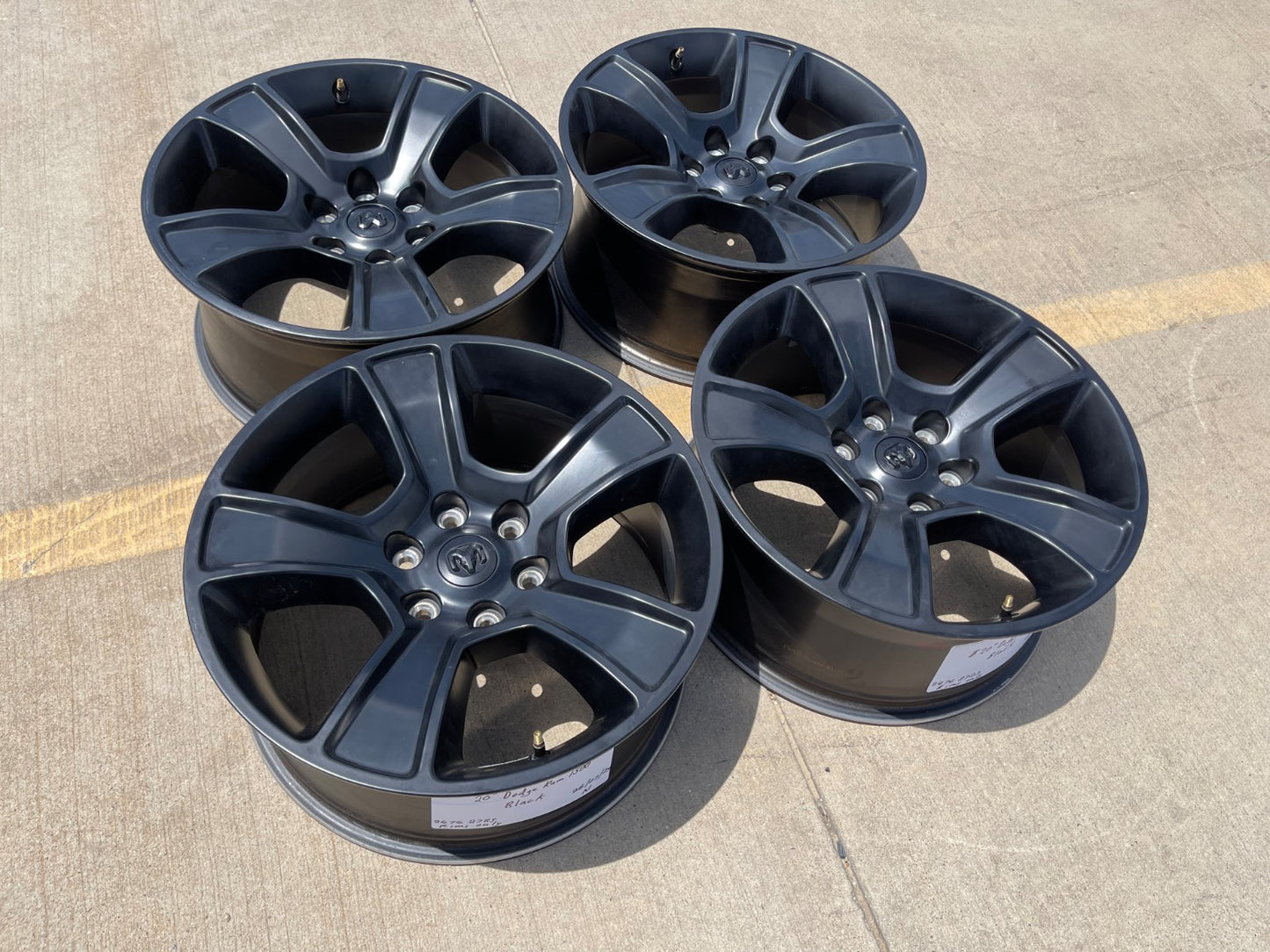 20" Dodge Ram 1500 OEM LIMITED Black 2676 2723 wheels rims 2023 2024 2025 SET