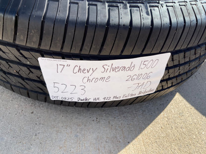 17" Chevy Tahoe Silverado Suburban Z71 OEM 5223 8069 wheels rims SET BRIDGESTONE