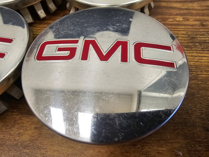 (4) 3.25" GMC Sierra 1500 Yukon XL Suburban OEM center caps C5650 83MM