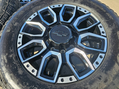 20" Chevy Silverado High Country 2500 3500 OEM Black wheels rims SET