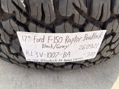 17" Ford F-150 Raptor R OEM BEADLOCK rims wheels BFG 37" tires 2026 2027 NEW