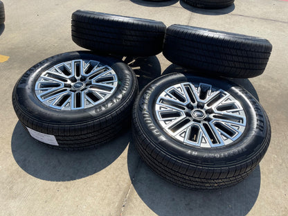 20" Ford F-150 LARIAT OEM rims wheels Expedition SET GOODYEAR 2027 NEW