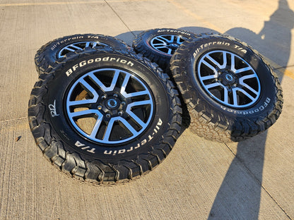(4) 17" INEOS Grenadier OEM black wheels rims 8775 tires 2024 2025 2026 NEW BFG