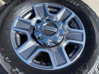 18" Ford F-250 F-350 Lariat FX-4 OEM wheels 10480 10298 tires BRIDGESTONE SET
