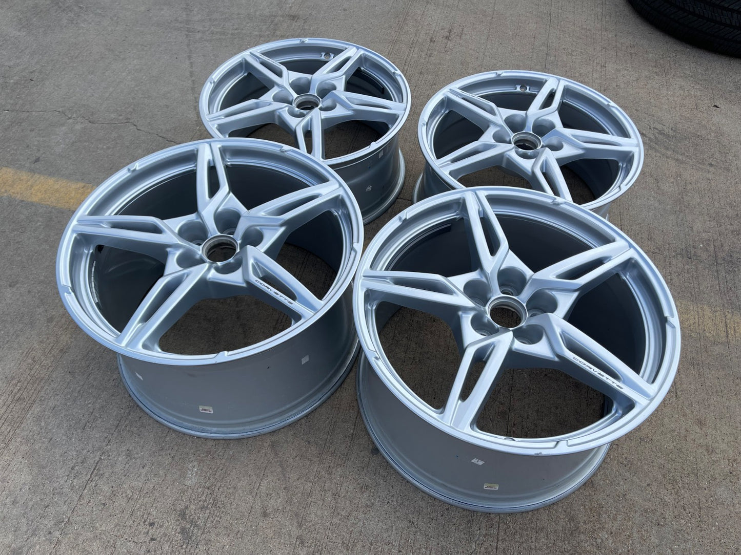 19" + 20" Chevy Corvette C8 OEM wheels rims 14007 14008 2023 2024 2025 2026