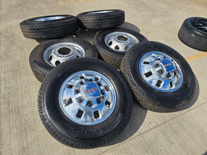 18" GMC Sierra 3500 Dually rims wheels OEM 8x210 2024 2025 NEW MICHELIN