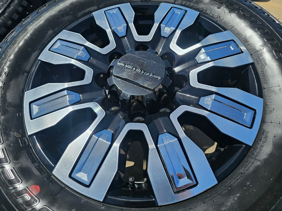 20" GMC Sierra DENALI 2500 3500 OEM wheels rims 5958 14138 Chevy DUELER A/T NEW