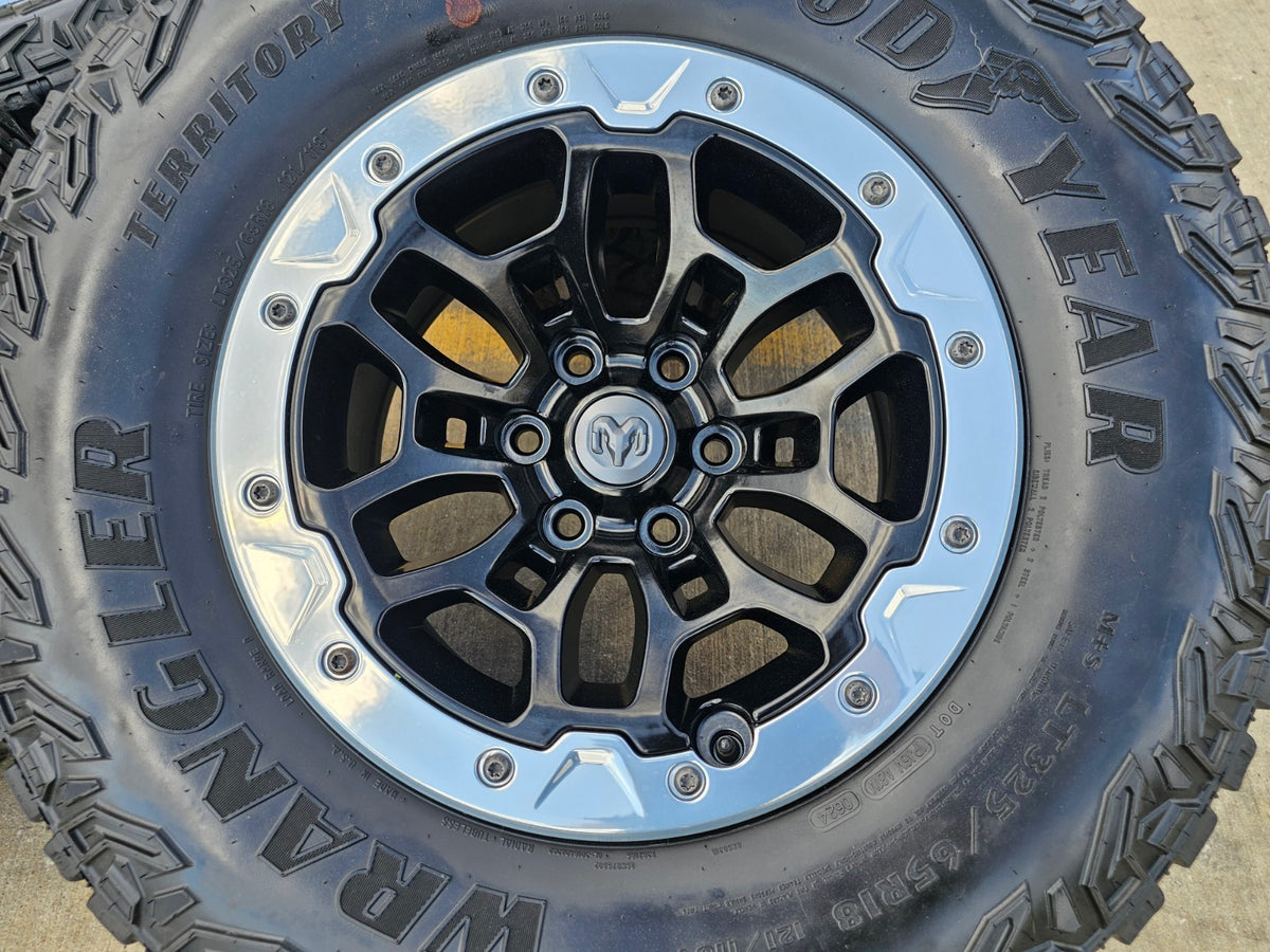 18" Dodge Ram 1500 TRX Beadlock OEM 2735 RHO wheels rims SET 2024 2025 2026