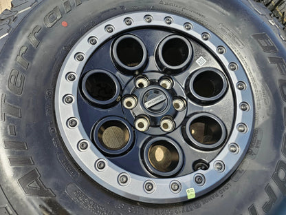 17" Ford F-150 Raptor OEM BEADLOCK rims wheels BFG KO2 37" tires NEW