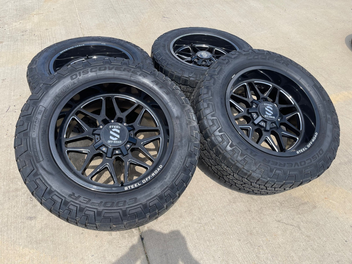 20x9 Steel Off-Road Revolt Ram 1500 Wrangler Gladiator rims wheels 5x127 5x139