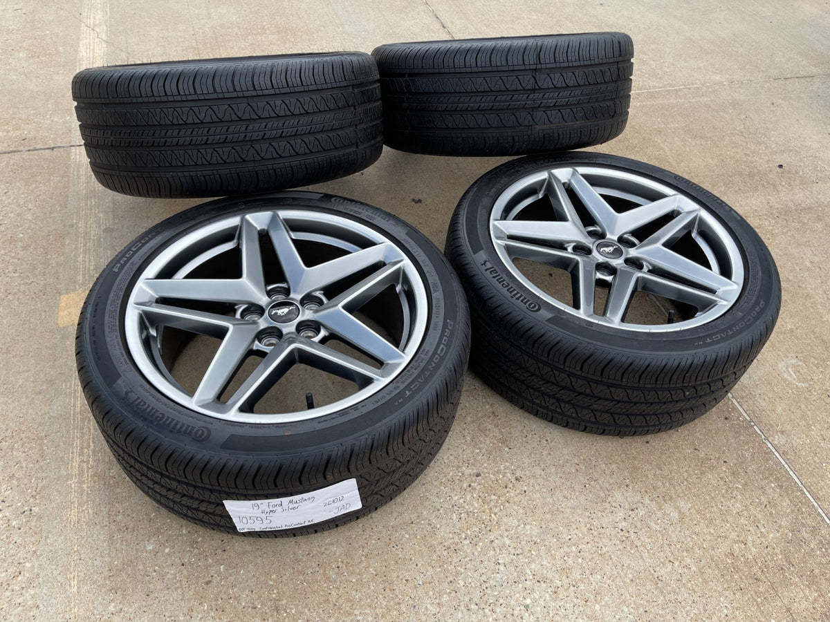 19" Ford Mustang Stealth GT OEM 10595 wheels rims 2024 2025 2026 2027 SET NEW