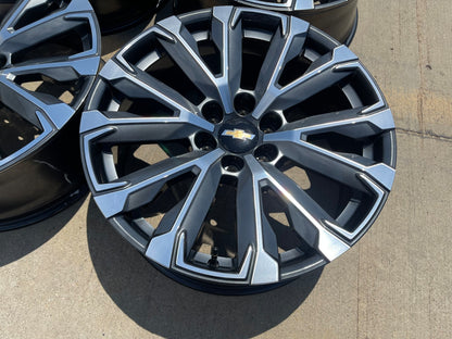 22" Chevy Tahoe Silverado Suburban OEM wheels rims 2023 2024 2025 2026 2027 NEW
