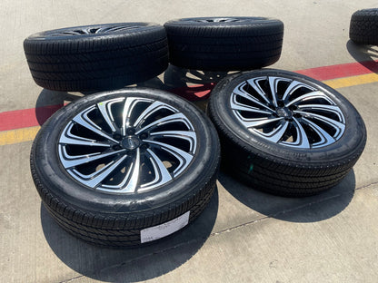22" Lincoln Navigator OEM 10666 rims wheels BLACK LABEL BRIDGESTONE SET