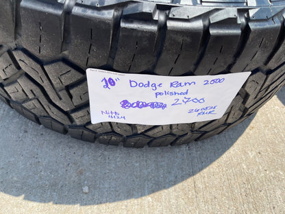 20" Dodge Ram 2500 3500 LARAMIE OEM 2700 wheels rims tires SET NITRO 34"