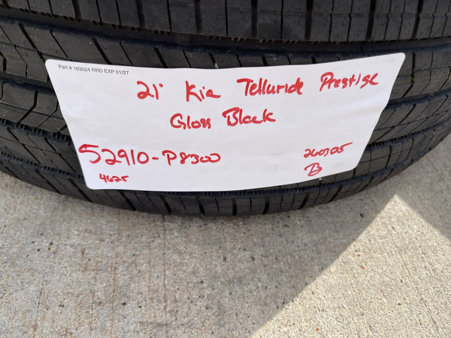 21" Kia Telluride Prestige OEM wheels rims Sorento Sedona 2025 2026 2027 NEW