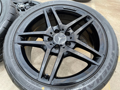 18" Mercedes E350 E550 C300 C E S Class AMG OEM 85458 85398 wheels rims tires