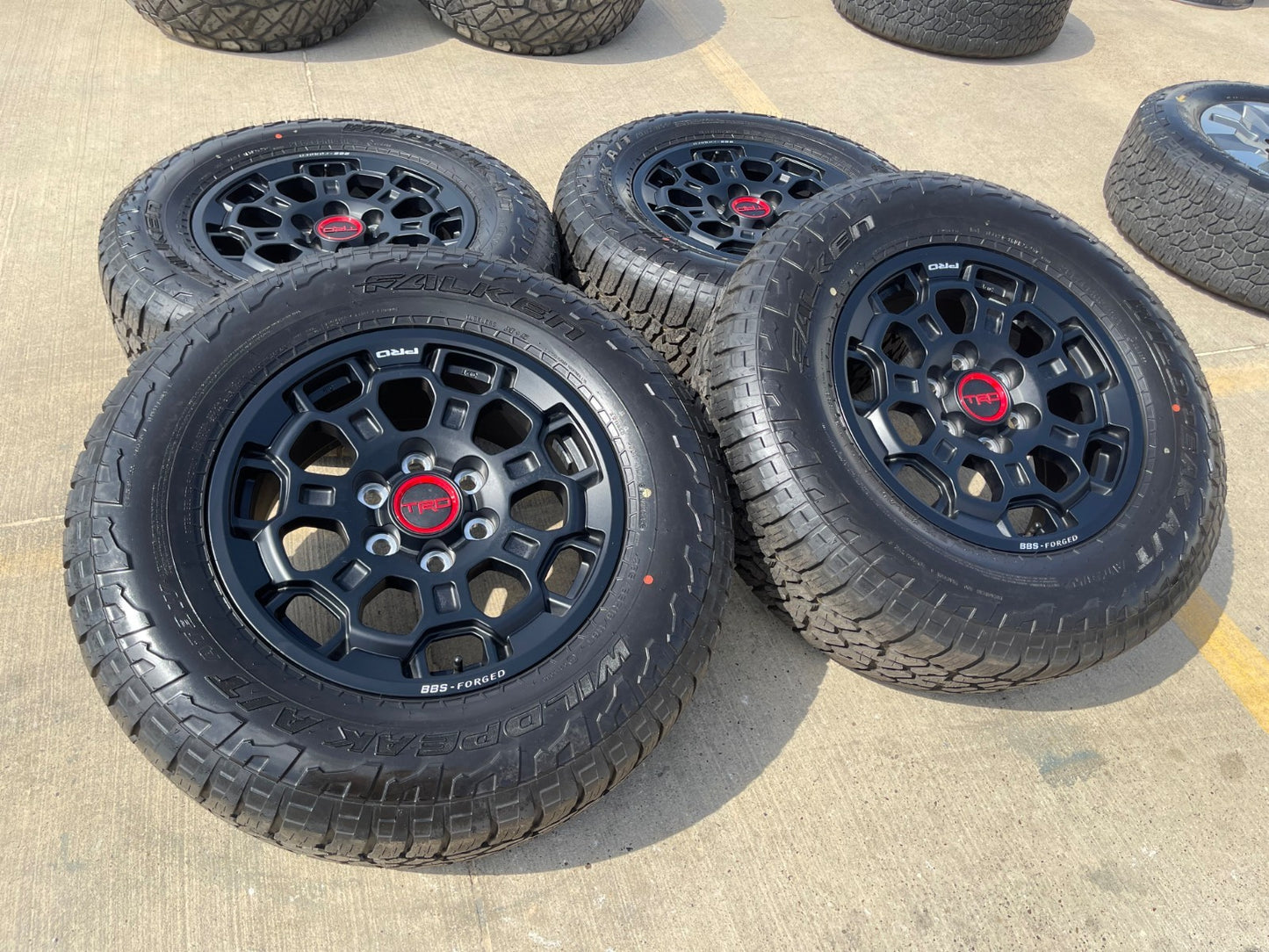 18" Toyota Tundra TRD BBS FORGED OEM black 95458 wheels rims Sequoia FALKEN NEW