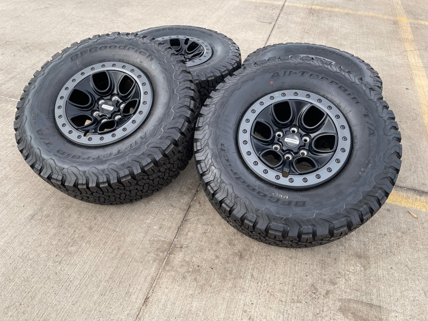 17" Ford F-150 Raptor OEM BEADLOCK rims wheels 10459 95210 BFG KO2 35" tires NEW