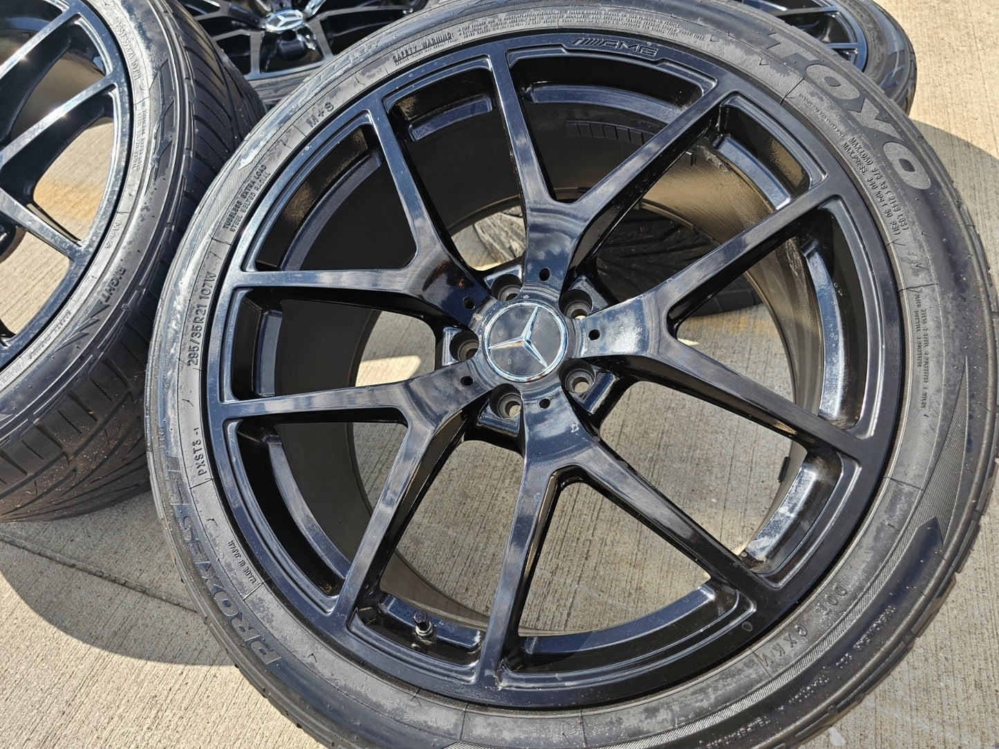 21" Mercedes GLE GLC EQE GLE450 GLE350 AMG OEM black wheels rims tires
