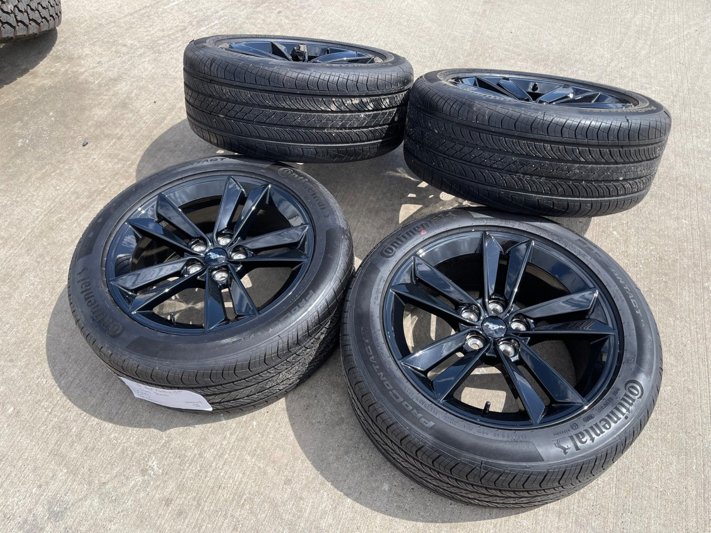 18" Ford Mustang GT OEM 10593 BLACK wheels rims tires 2024 2025 2026 2027 NEW
