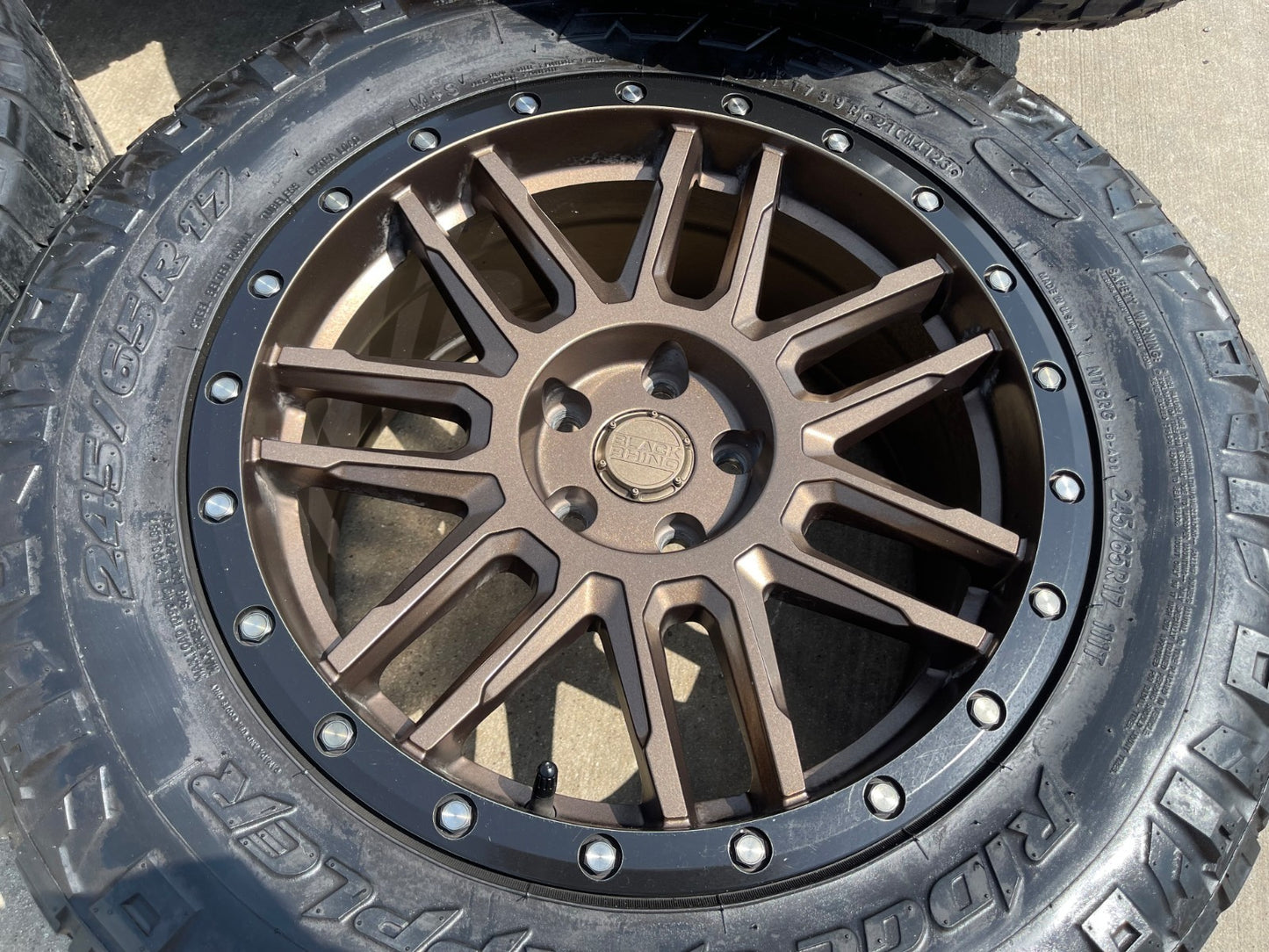 17" 17x8 Black Rhino Arches BRONZE Ford Maverick Bronco Sport rims wheels SET