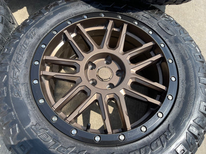 17" 17x8 Black Rhino Arches BRONZE Ford Maverick Bronco Sport rims wheels SET