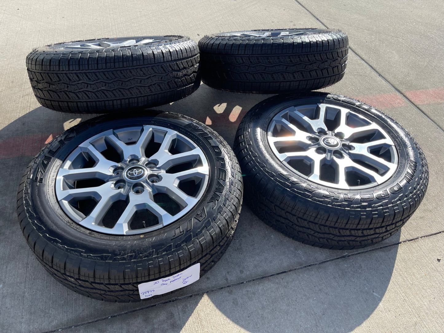 20" Toyota Tundra TSS TRD OEM wheels rims 95359 75277 Sequoia 2025 2026 NEW A/T