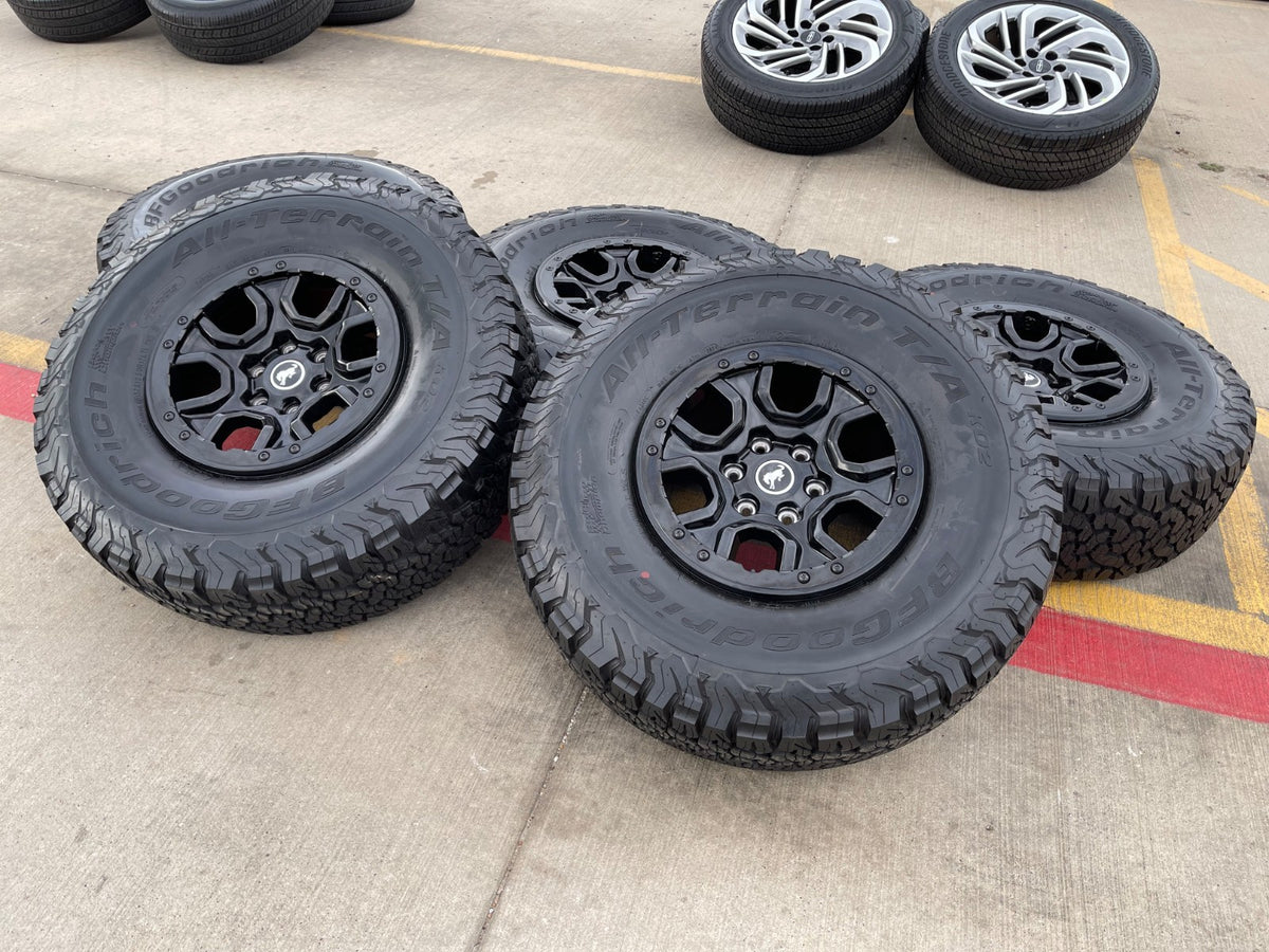 17" Ford Bronco SASQUATCH wheels rims BEADLOCK 10388 Ranger BFG KO2 A/T 37" SET
