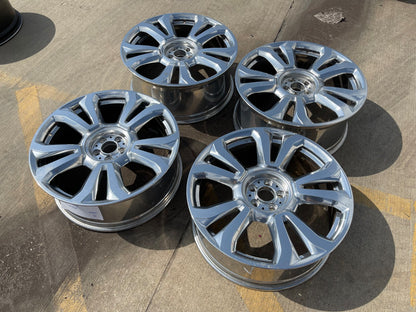 22" Rolls Royce Cullinan OEM POLISHED wheels rims 5x112 tires SET