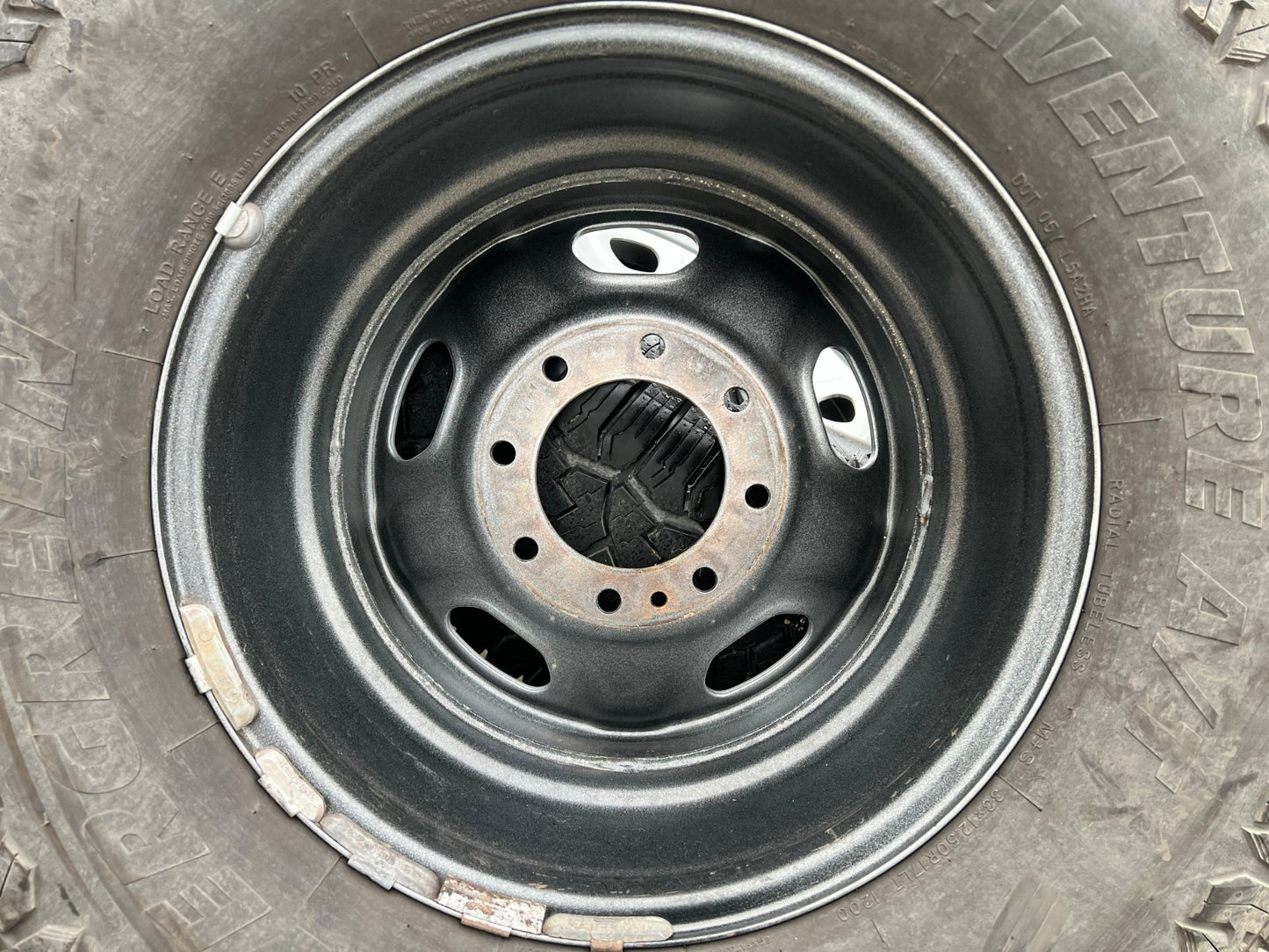17" Ford F-250 F-350 OEM 3828 wheels rims tires A/T 33"