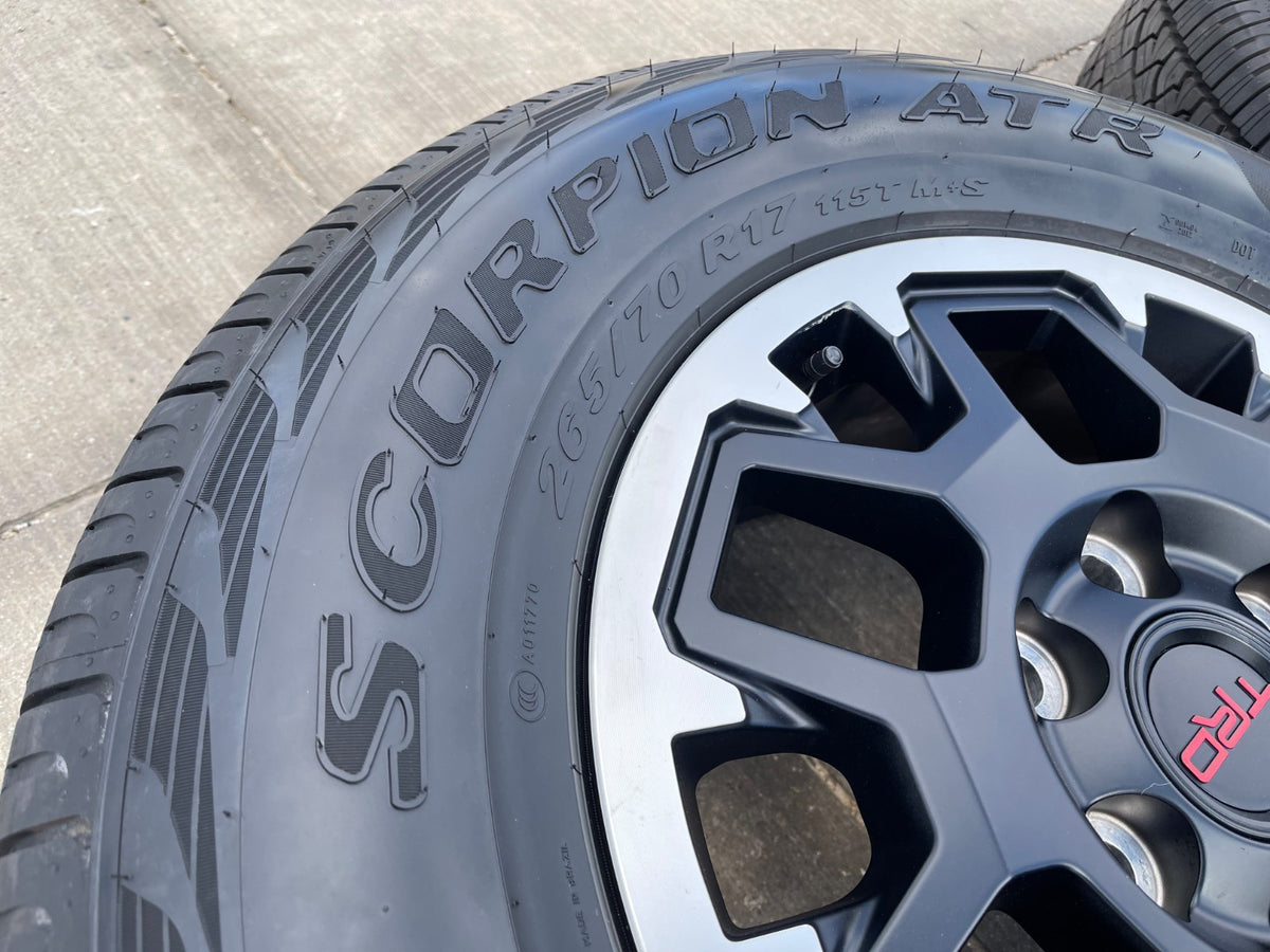 17" Toyota Tacoma 4Runner TRD OEM 10638 wheels rims SET 2025 2026 PIRELLI AT NEW