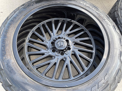 22x12 TIS 553B Chevy Silverado Ford F-150 RAM wheels rims 6x139 6x135