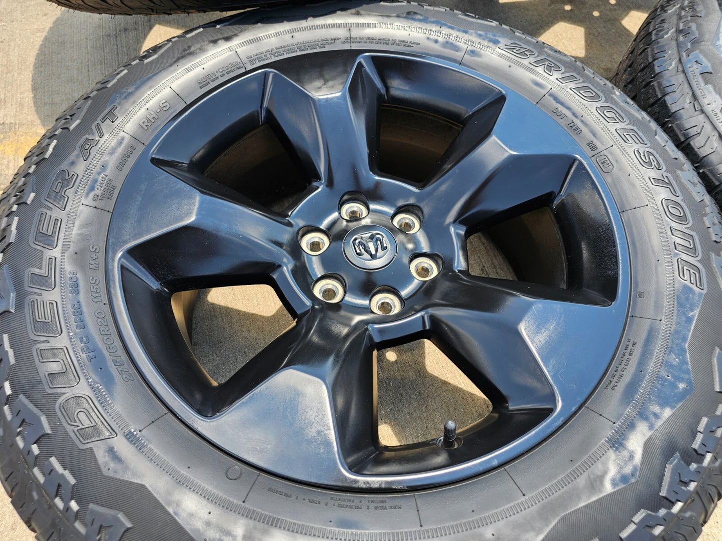 20" Ram 1500 LIMITED Laramie wheel rim black OEM 2675 2722 spare single