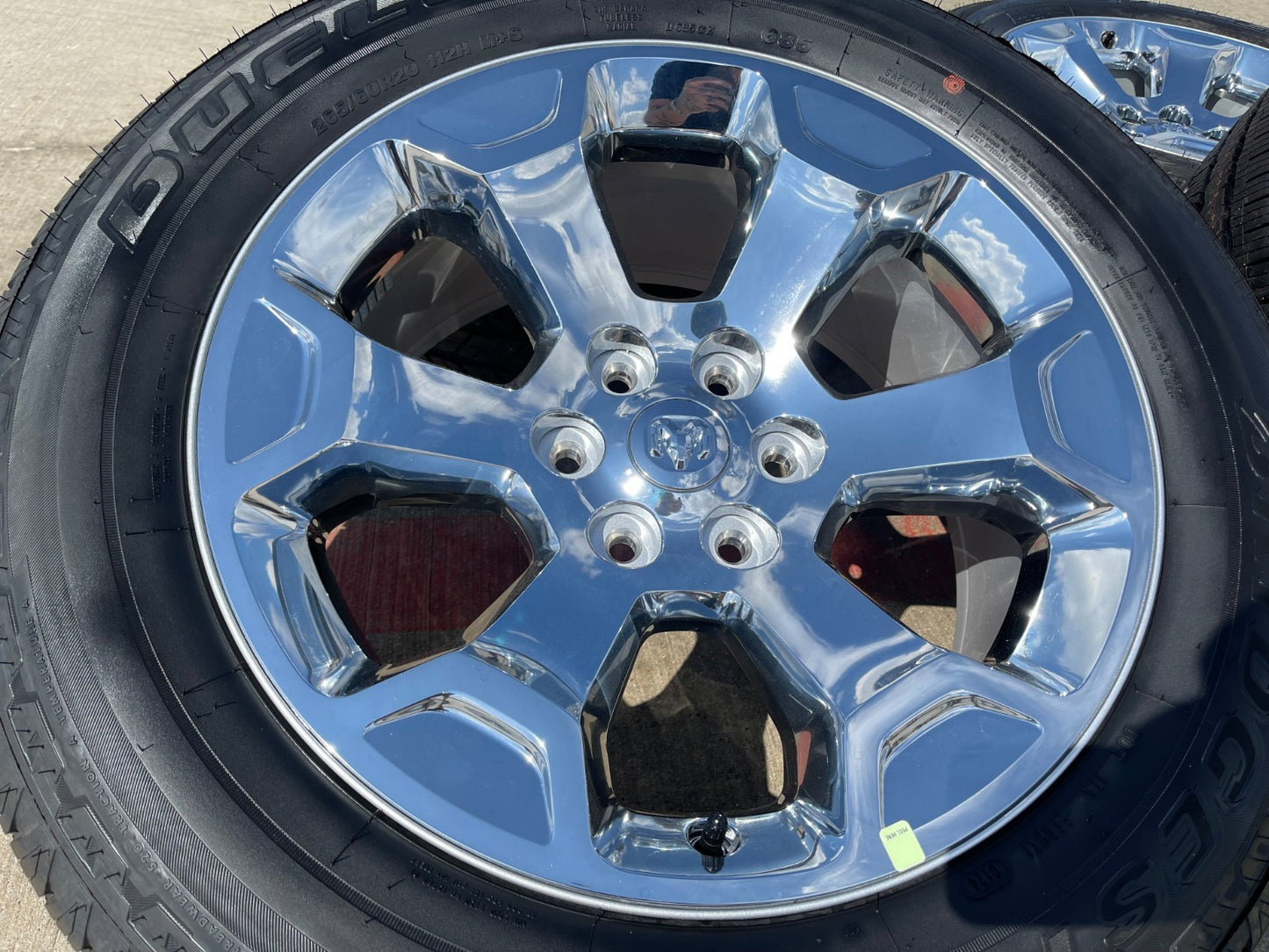 20" Dodge Ram 1500 OEM Laramie CHROME 2680 wheels rims 2025 2026 BRIDGESTONE NEW