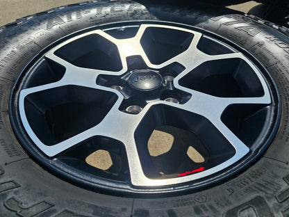 17" Jeep Wrangler Rubicon OEM 9218 wheels rims Gladiator BFG KO2 A/T SET