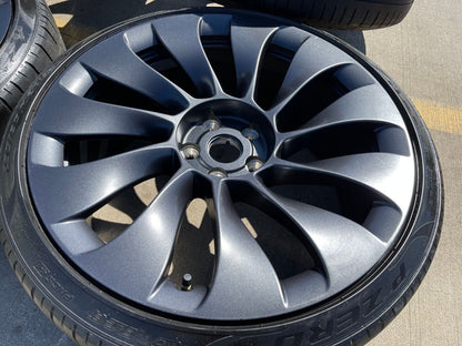 20" Tesla Model 3 OEM Uberturbine wheels rims tires 2021 2022 2023 2024 2025