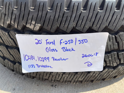 20" Ford F-250 F-350 OEM black TREMOR wheels rims SET 10299 10484 FITS 2005-2027