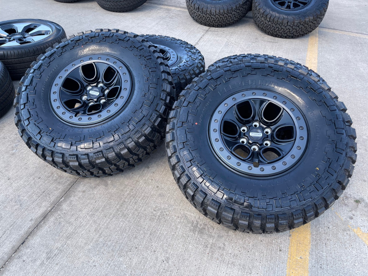 17" Ford F-150 Raptor OEM BEADLOCK rims wheels SET 10459 95210 37" SET NEW