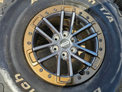 17" Ford F-150 Raptor OEM rims wheels BEADLOCK 96450 Expedition 37" BFG BRONZE