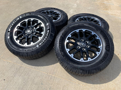 18" Toyota Tundra TRD OEM black wheels rims 75273 Sequoia SET MICHELIN NEW