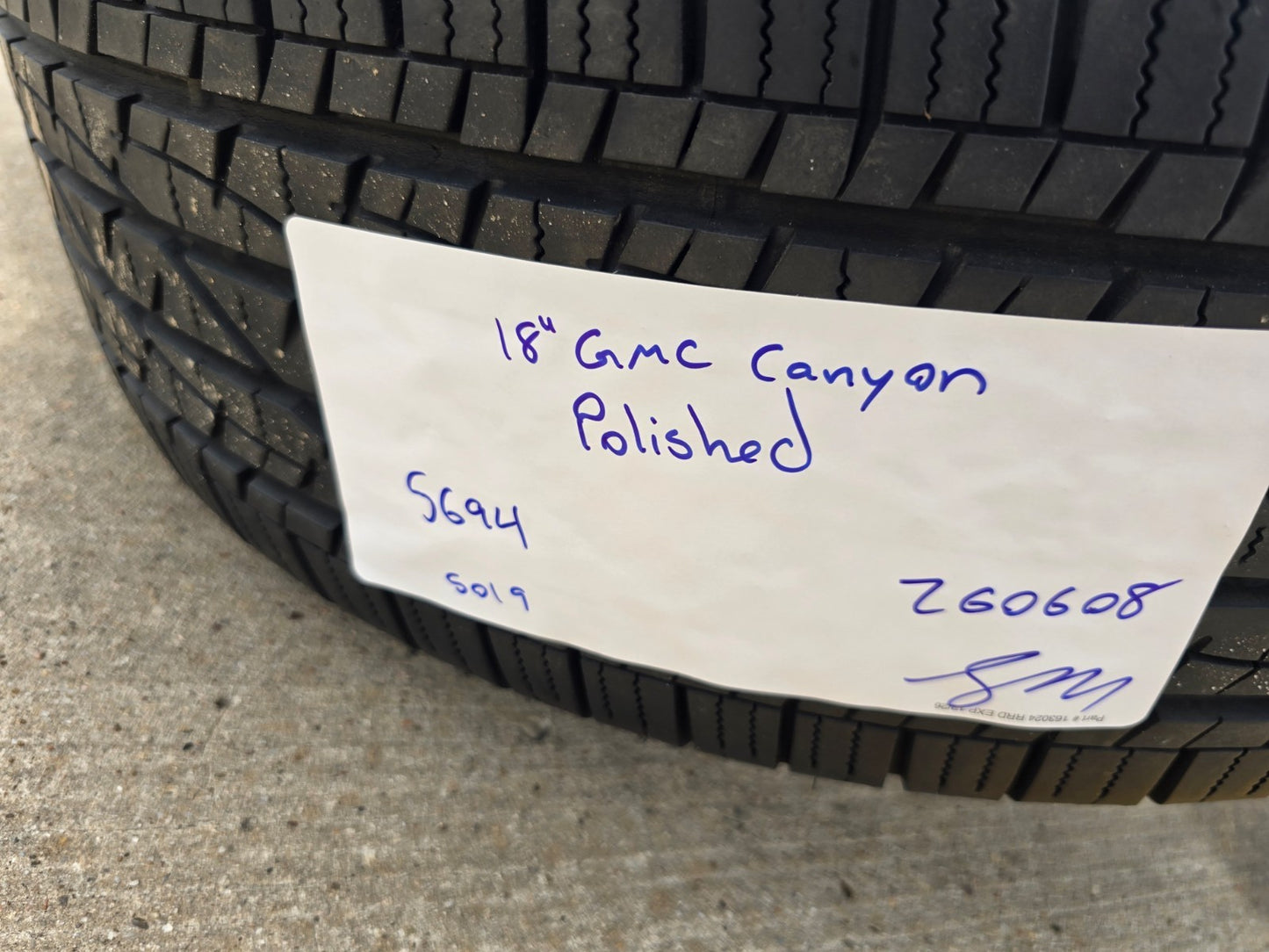 18" GMC Canyon Chevy Colorado OEM wheels rims tires RIM# 5694 FITS 2015-2022