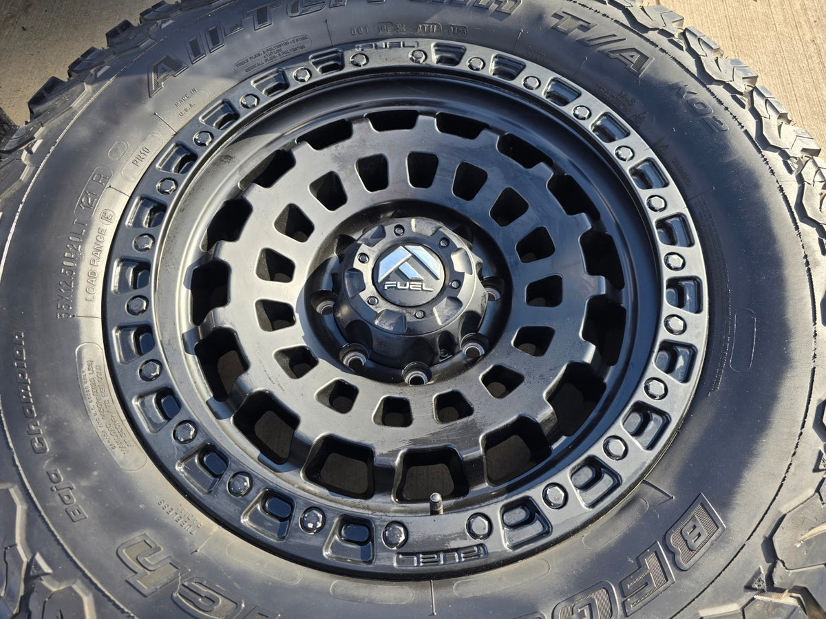 20" FUEL D633 Zephyr GMC Sierra Chevy Silverado 2500 3500 wheels rims 8x180 BFG