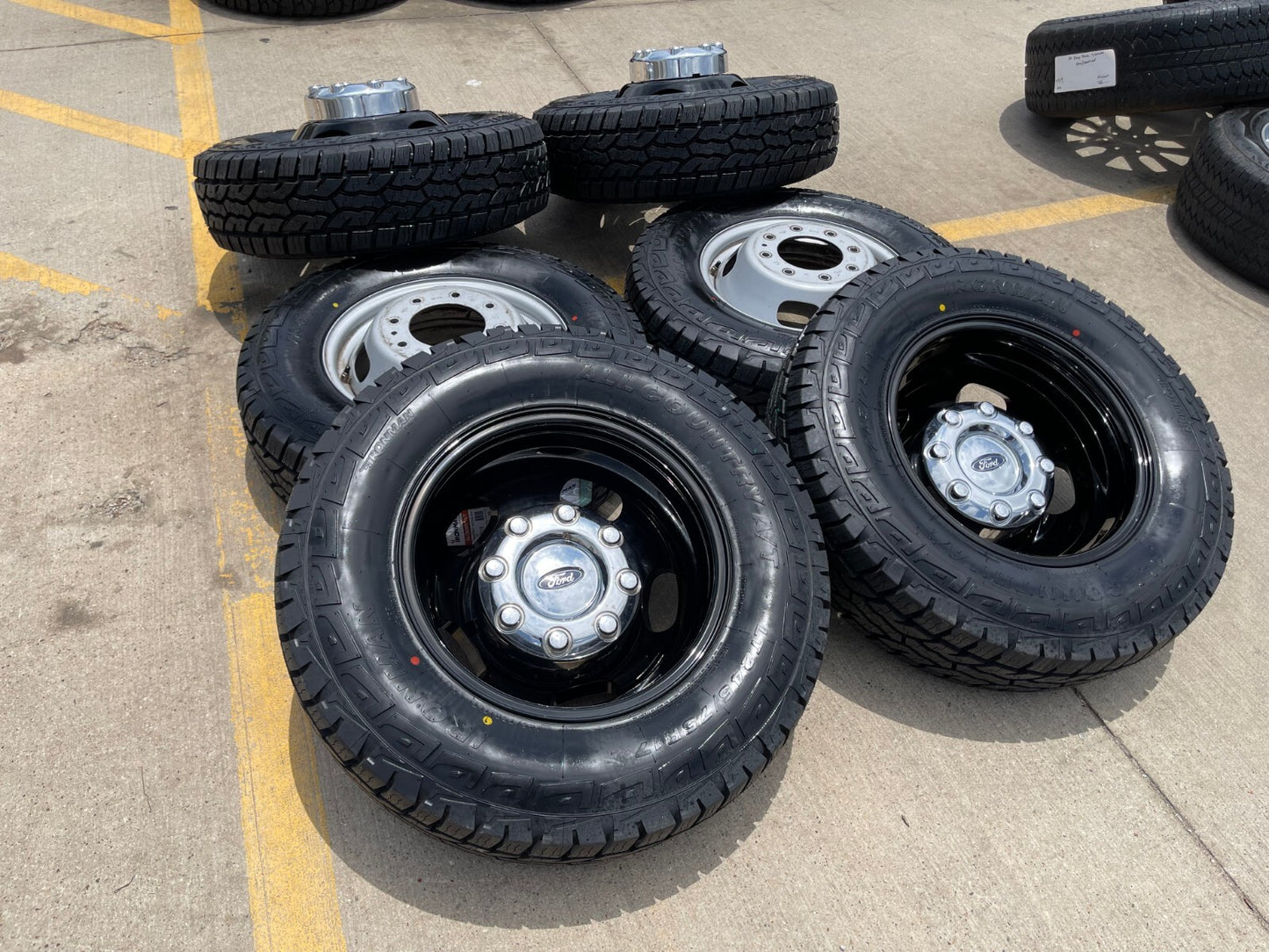 17" Ford F-350 Dually OEM 14077 14078 rims wheels 2024 2025 IRONMAN A/T NEW