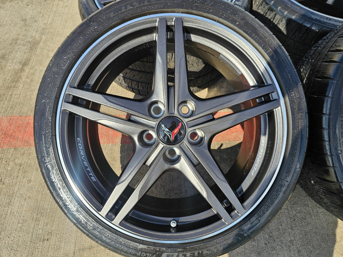 19" + 20" Chevy Corvette Z06 C8 OEM FORGED 94027 94028 wheels rims 2024 2026 NEW