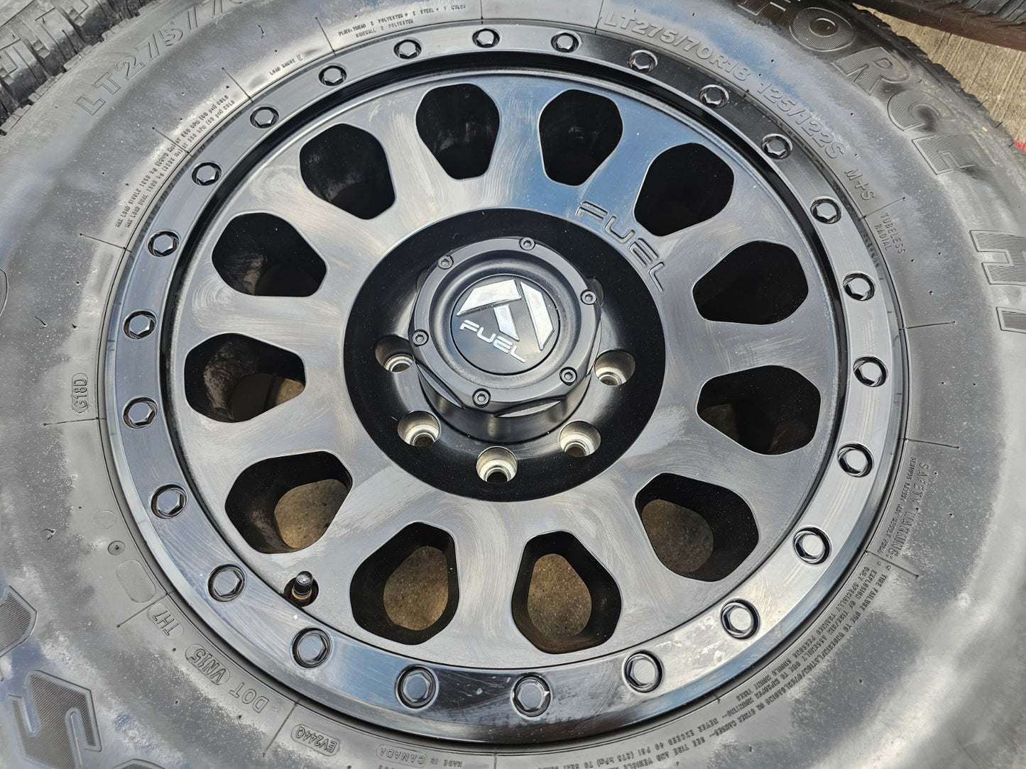 18" FUEL Vector D579 Dodge Ram 2500 3500 wheels rims SET FIRESTONE